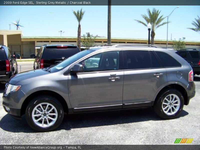 Sterling Grey Metallic / Charcoal Black 2009 Ford Edge SEL