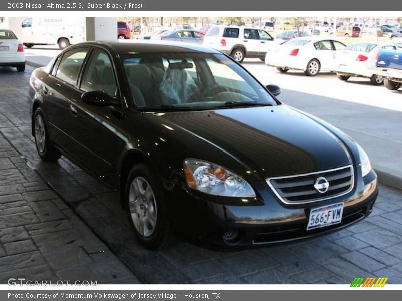 Super Black / Frost 2003 Nissan Altima 2.5 S