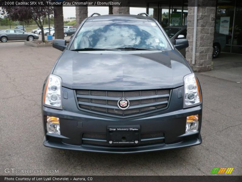 Thunder Gray ChromaFlair / Ebony/Ebony 2008 Cadillac SRX V8