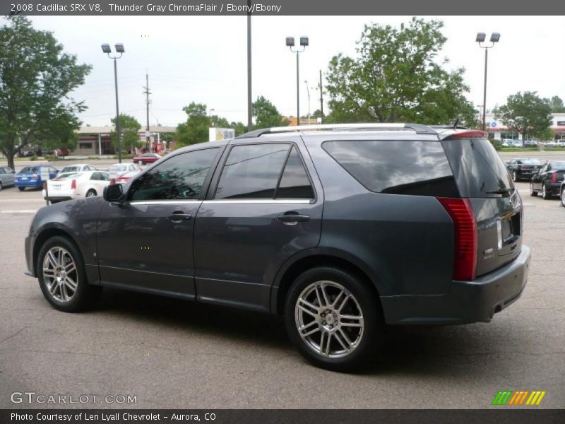 Thunder Gray ChromaFlair / Ebony/Ebony 2008 Cadillac SRX V8