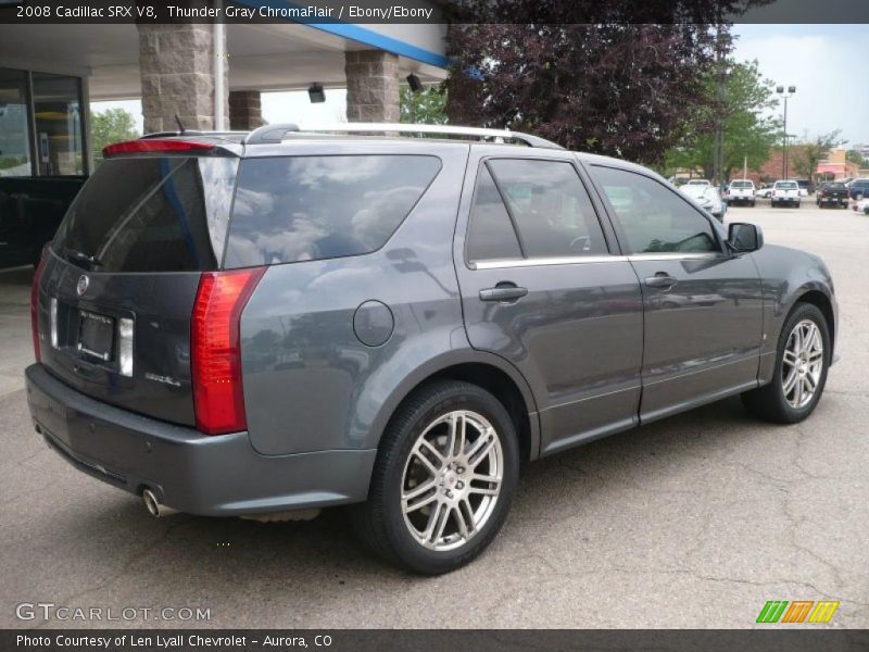 Thunder Gray ChromaFlair / Ebony/Ebony 2008 Cadillac SRX V8