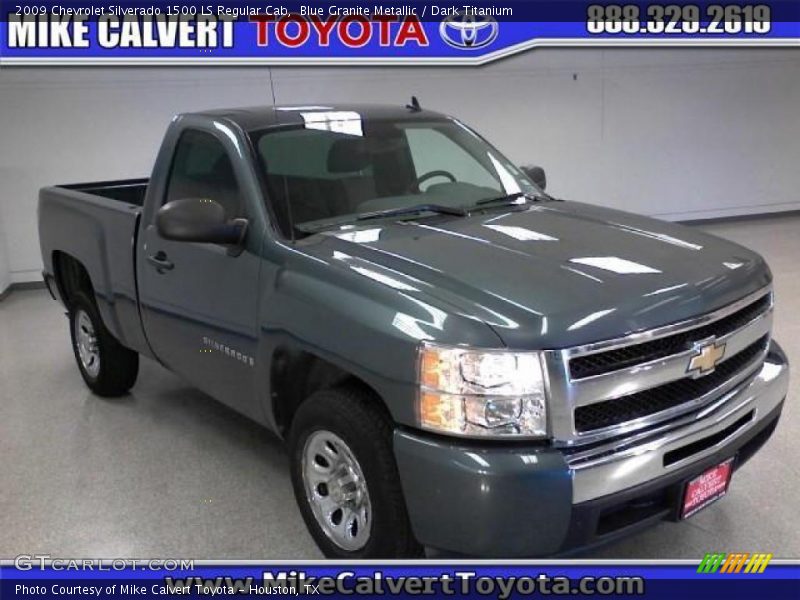 Blue Granite Metallic / Dark Titanium 2009 Chevrolet Silverado 1500 LS Regular Cab