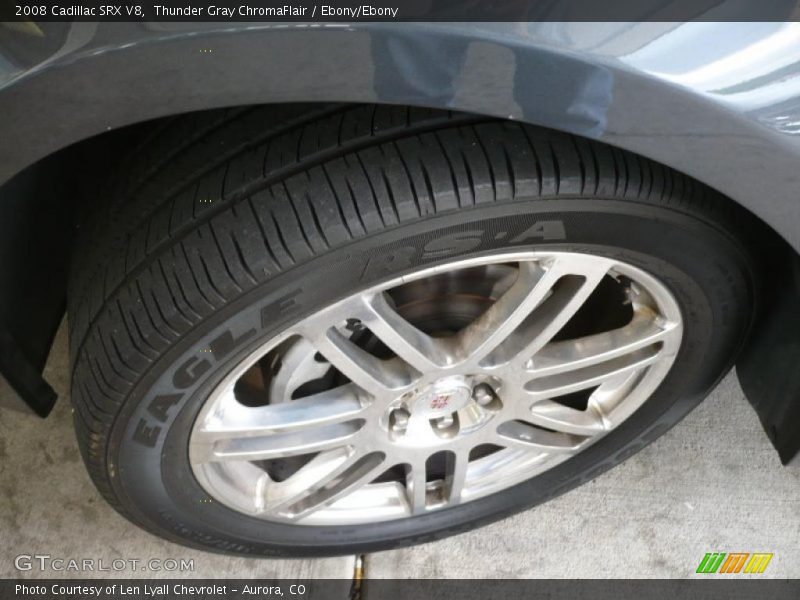 Thunder Gray ChromaFlair / Ebony/Ebony 2008 Cadillac SRX V8