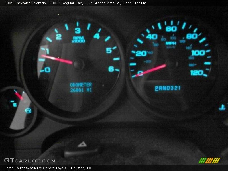 Blue Granite Metallic / Dark Titanium 2009 Chevrolet Silverado 1500 LS Regular Cab