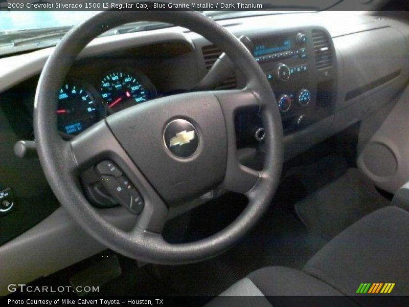 Blue Granite Metallic / Dark Titanium 2009 Chevrolet Silverado 1500 LS Regular Cab