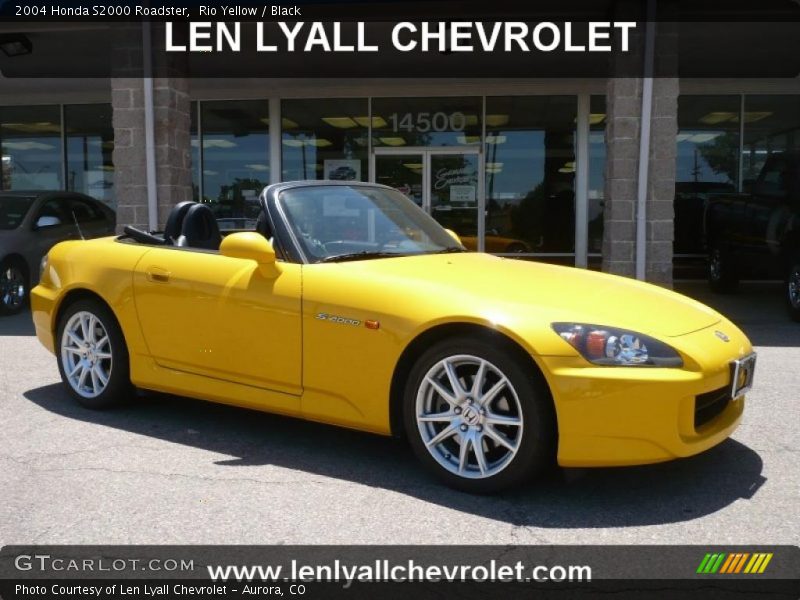 Rio Yellow / Black 2004 Honda S2000 Roadster