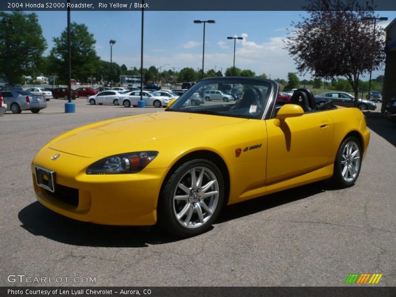 Rio Yellow / Black 2004 Honda S2000 Roadster