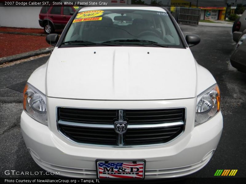 Stone White / Pastel Slate Gray 2007 Dodge Caliber SXT