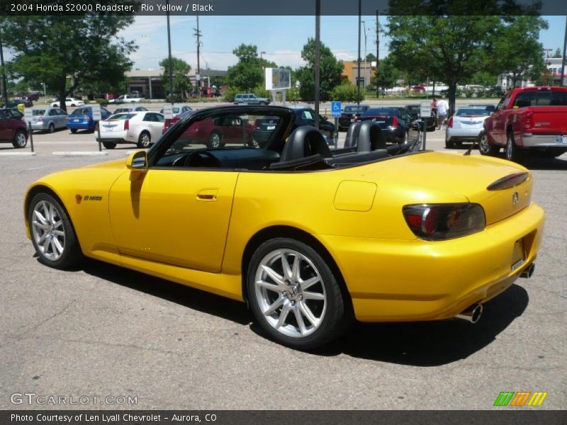 Rio Yellow / Black 2004 Honda S2000 Roadster