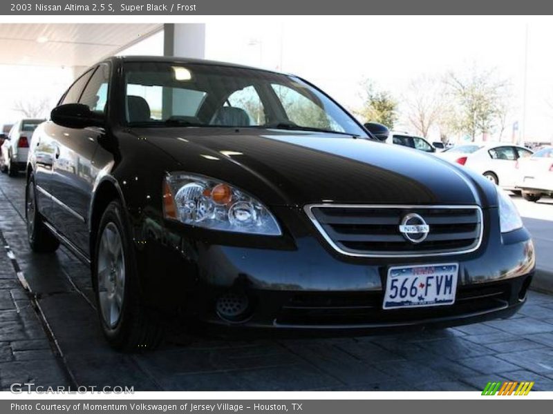 Super Black / Frost 2003 Nissan Altima 2.5 S