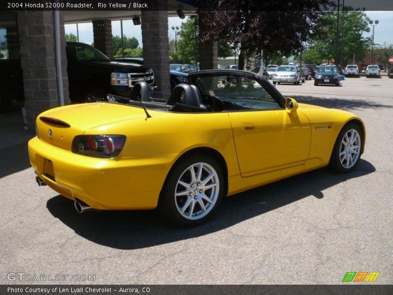 Rio Yellow / Black 2004 Honda S2000 Roadster