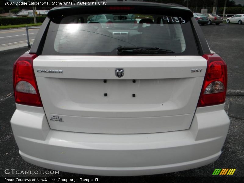Stone White / Pastel Slate Gray 2007 Dodge Caliber SXT