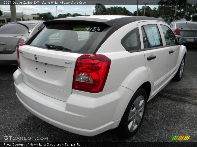 Stone White / Pastel Slate Gray 2007 Dodge Caliber SXT