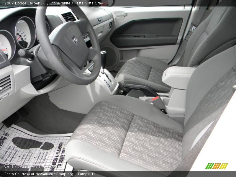 Stone White / Pastel Slate Gray 2007 Dodge Caliber SXT