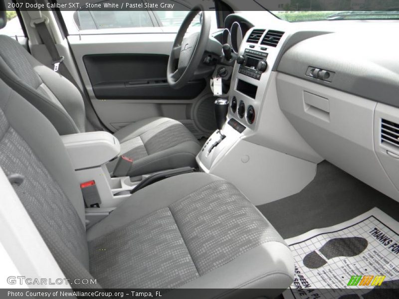 Stone White / Pastel Slate Gray 2007 Dodge Caliber SXT