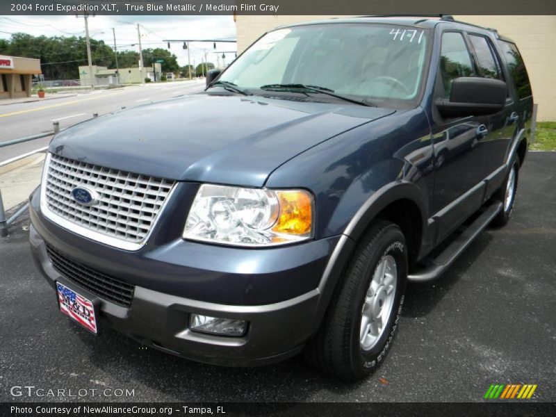 True Blue Metallic / Medium Flint Gray 2004 Ford Expedition XLT