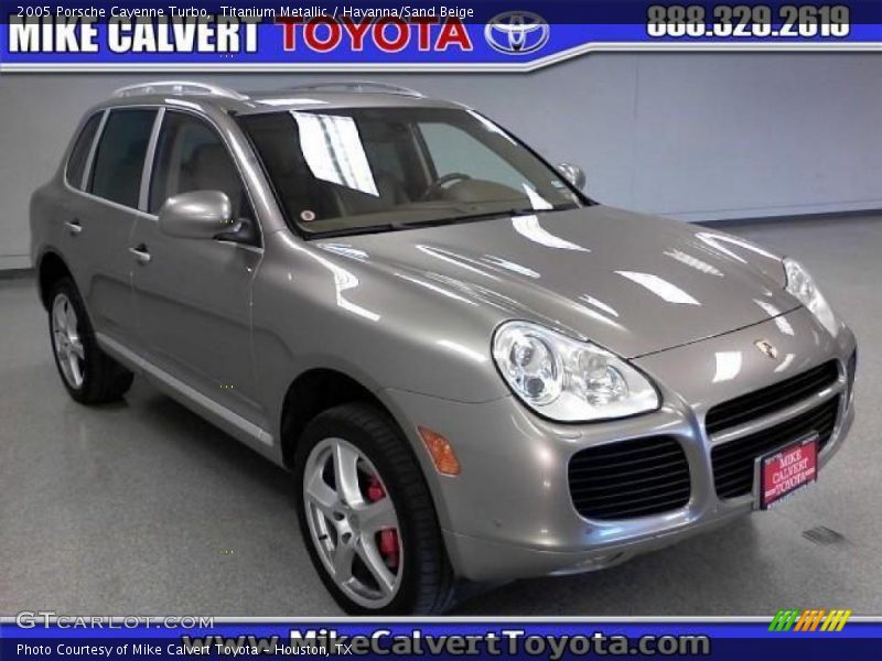 Titanium Metallic / Havanna/Sand Beige 2005 Porsche Cayenne Turbo