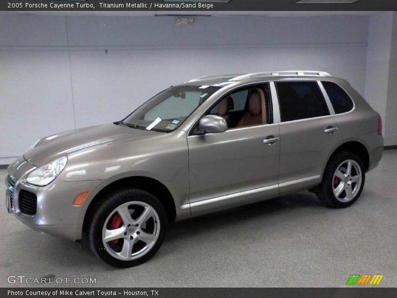 Titanium Metallic / Havanna/Sand Beige 2005 Porsche Cayenne Turbo