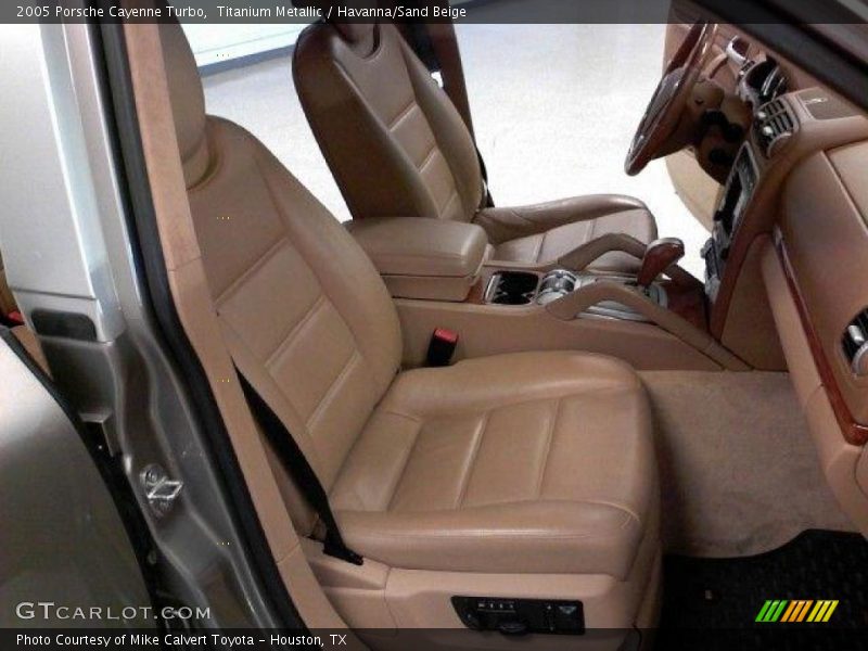 Titanium Metallic / Havanna/Sand Beige 2005 Porsche Cayenne Turbo
