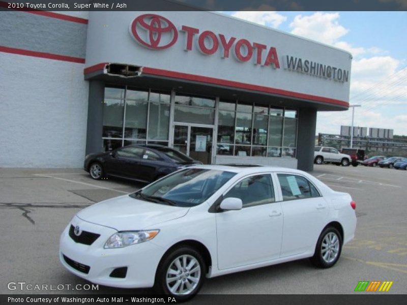 Super White / Ash 2010 Toyota Corolla