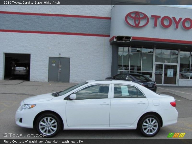 Super White / Ash 2010 Toyota Corolla