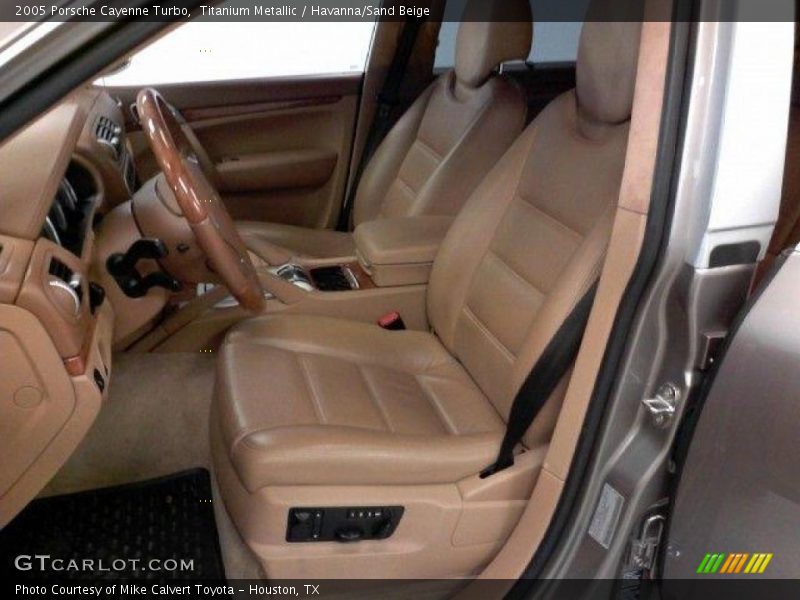Titanium Metallic / Havanna/Sand Beige 2005 Porsche Cayenne Turbo