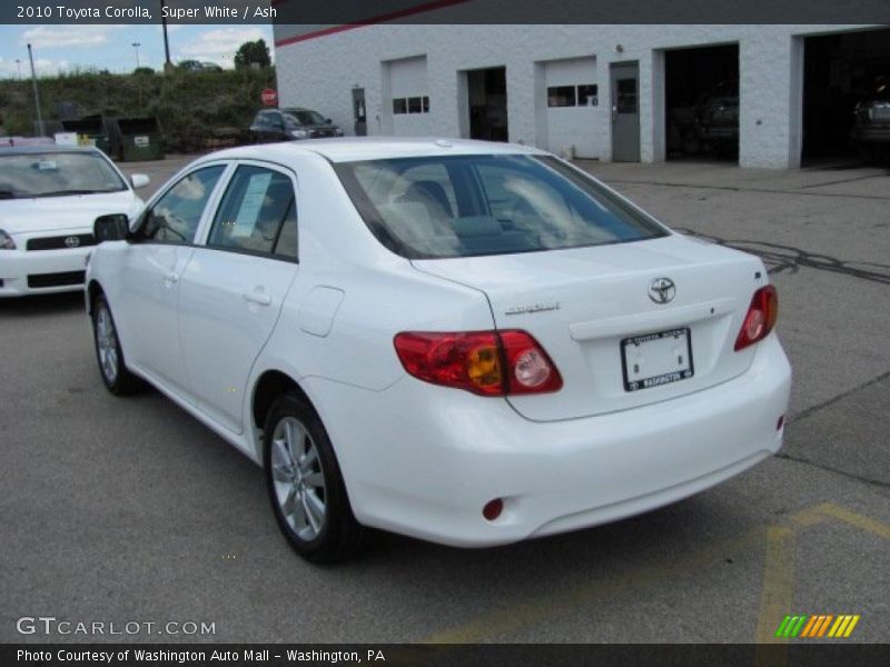 Super White / Ash 2010 Toyota Corolla