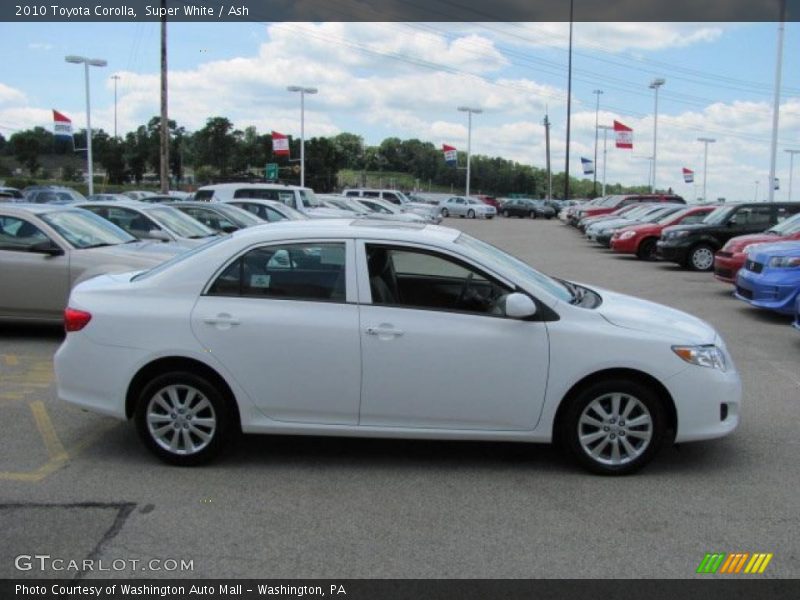 Super White / Ash 2010 Toyota Corolla