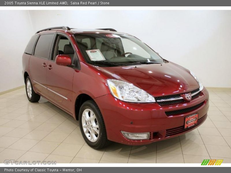 Salsa Red Pearl / Stone 2005 Toyota Sienna XLE Limited AWD