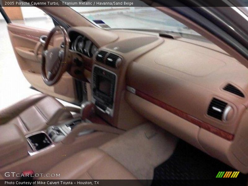 Titanium Metallic / Havanna/Sand Beige 2005 Porsche Cayenne Turbo