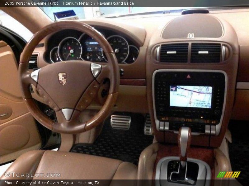 Titanium Metallic / Havanna/Sand Beige 2005 Porsche Cayenne Turbo