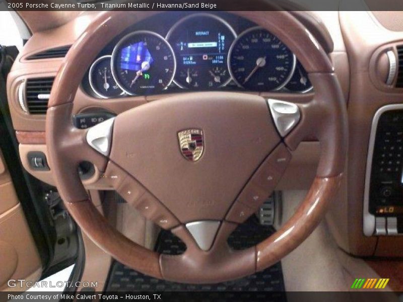 Titanium Metallic / Havanna/Sand Beige 2005 Porsche Cayenne Turbo
