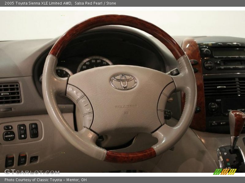 Salsa Red Pearl / Stone 2005 Toyota Sienna XLE Limited AWD
