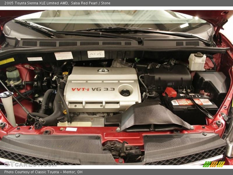 Salsa Red Pearl / Stone 2005 Toyota Sienna XLE Limited AWD