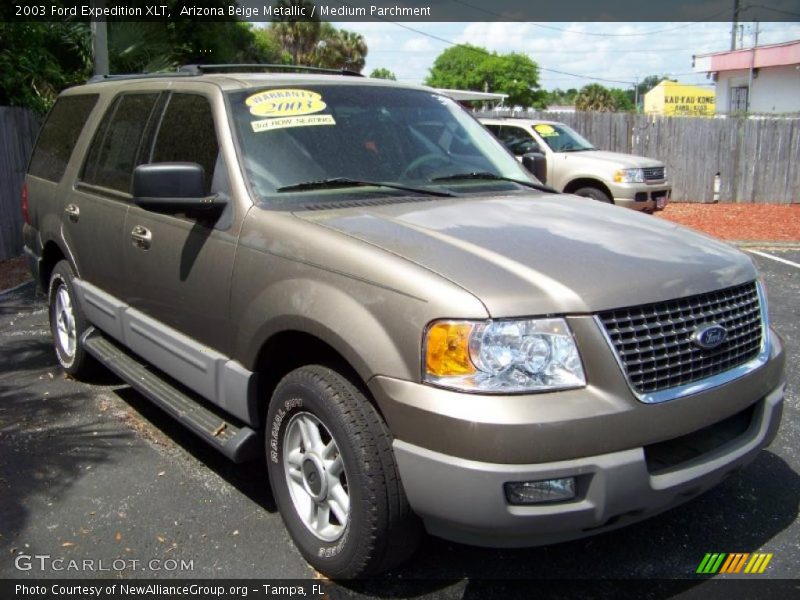 Arizona Beige Metallic / Medium Parchment 2003 Ford Expedition XLT