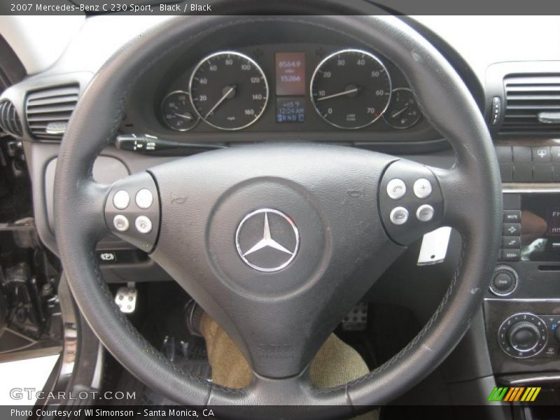 Black / Black 2007 Mercedes-Benz C 230 Sport