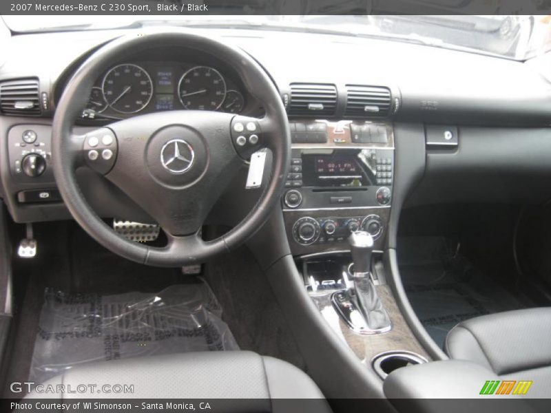 Black / Black 2007 Mercedes-Benz C 230 Sport