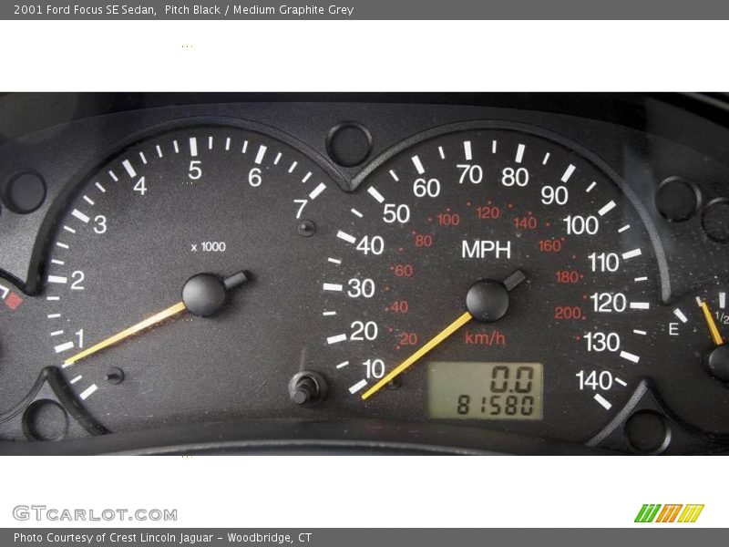 Pitch Black / Medium Graphite Grey 2001 Ford Focus SE Sedan