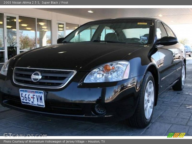 Super Black / Frost 2003 Nissan Altima 2.5 S