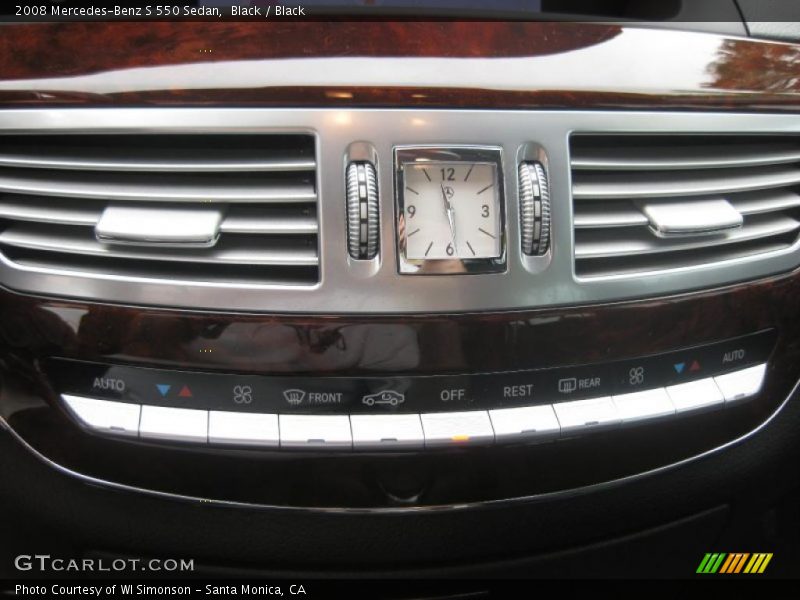 Black / Black 2008 Mercedes-Benz S 550 Sedan
