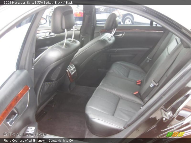Black / Black 2008 Mercedes-Benz S 550 Sedan