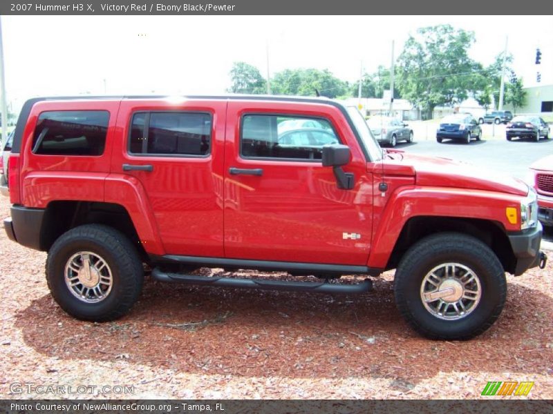 Victory Red / Ebony Black/Pewter 2007 Hummer H3 X