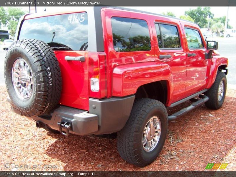 Victory Red / Ebony Black/Pewter 2007 Hummer H3 X