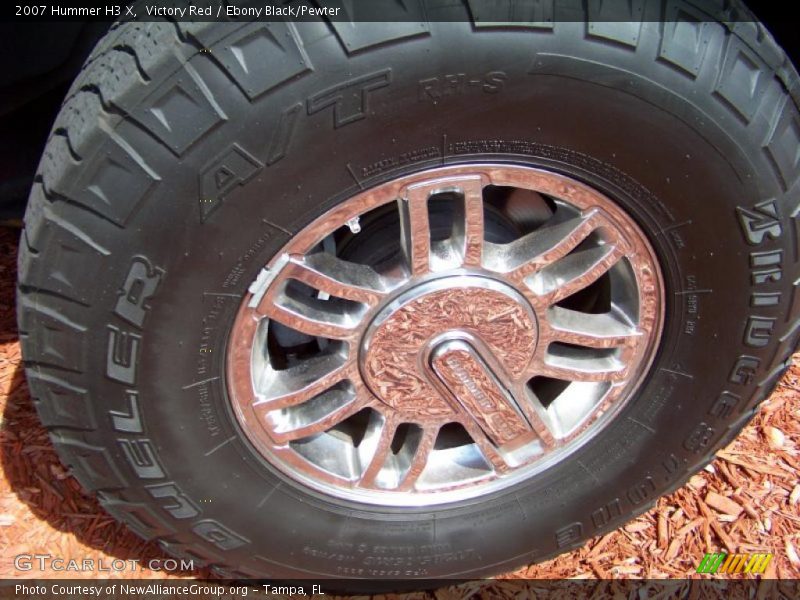 Victory Red / Ebony Black/Pewter 2007 Hummer H3 X