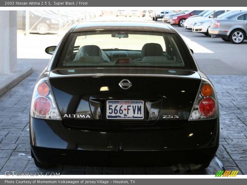 Super Black / Frost 2003 Nissan Altima 2.5 S