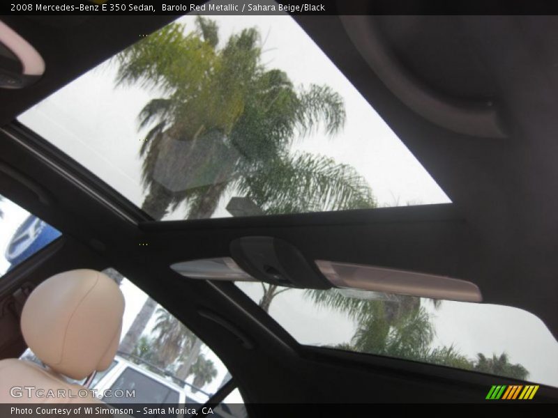 Barolo Red Metallic / Sahara Beige/Black 2008 Mercedes-Benz E 350 Sedan