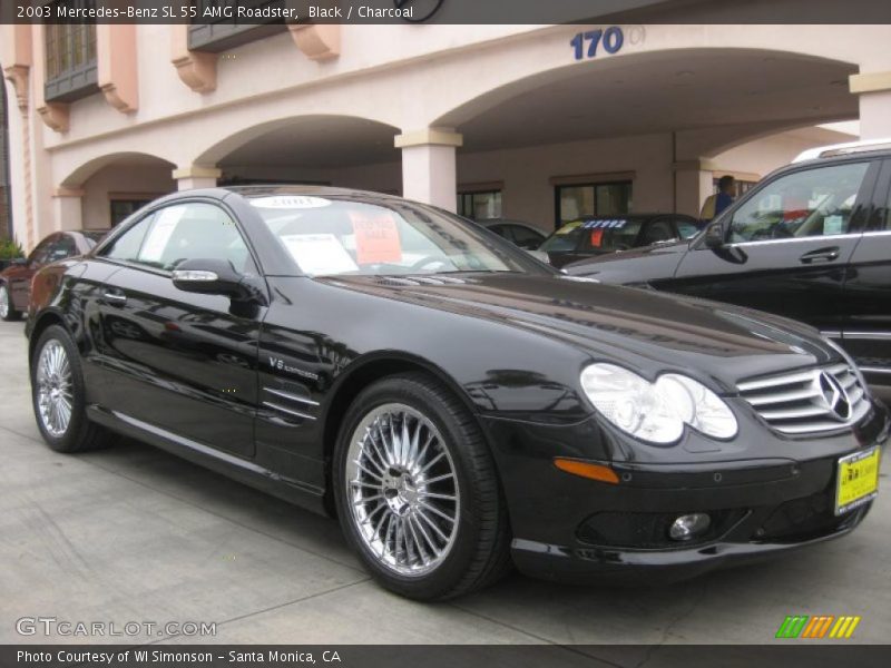 Black / Charcoal 2003 Mercedes-Benz SL 55 AMG Roadster