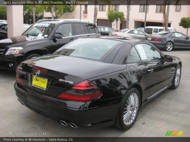 Black / Charcoal 2003 Mercedes-Benz SL 55 AMG Roadster