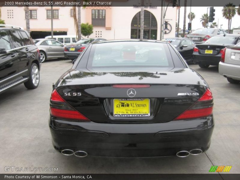 Black / Charcoal 2003 Mercedes-Benz SL 55 AMG Roadster