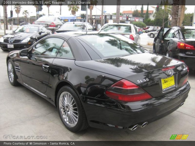 Black / Charcoal 2003 Mercedes-Benz SL 55 AMG Roadster